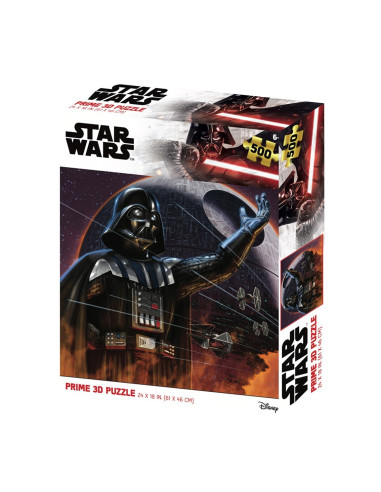 Puzle lenticular prime 3d star wars darth vader y la estrella de la muerte 500 piezas