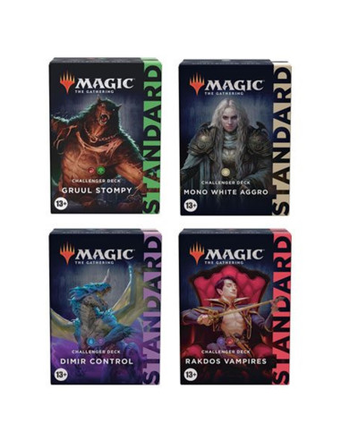 Juego de cartas caja de sobres wizard of the coast magic the gathering expositor de challenger deck 2022 8 expositores inglés