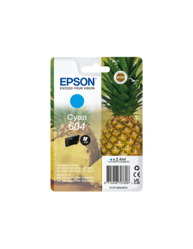 Cartucho epson 604 cian c13t10g24010 xp2200 wf - 2910 piña