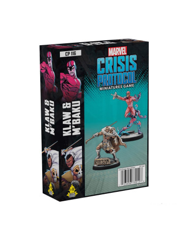 Juego de mesa marvel crisis protocol klaw and m´baku (ingles)