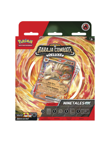 Juego de cartas pokemon tcg baraja de combate deluxe ninetales español