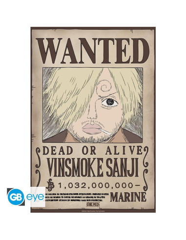 Poster gb eye chibi one piece wanted sanji wano