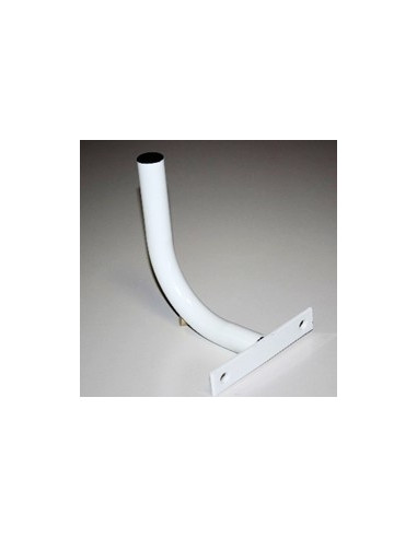 Soporte antena a pared wifi  tubo 25mm diametro 160x170mm  pintado blanco (para locom)