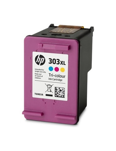 Cartucho tinta hp original 303xl t6n03ae tricolor cian magenta amarillo