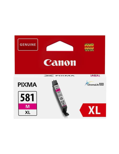 Cartucho tinta canon cli 581 m xl magenta pixma tr7550 - tr8550 - ts6150 - ts6151 - ts8150 - ts8151 - ts8152 - ts9150 - ts9155