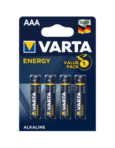 Blister pilas varta alcalinas energy lr03 aaa -  4 pilas