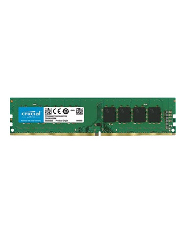 Memoria ram ddr4 4gb crucial -  udimm -  2400 mhz -  pc4 - 19200 -  cl 17 - 1.2v