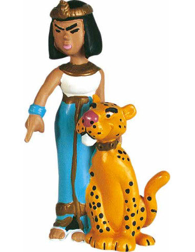 Figura plastoy asterix & obelix reina cleopatra egipto pvc