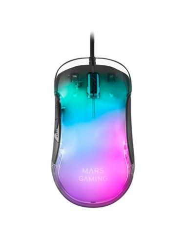 Mouse raton mars gaming mmglow optico usb 7 botones 12800ppp rgb