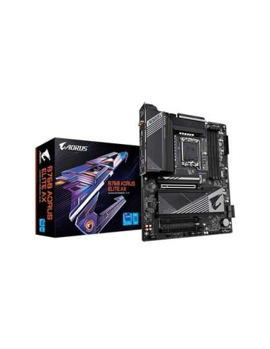 Placa base gigabyte 1700 b760 aorus elite ax atx -  4x ddr5 -  4x sata3 -  4x usb 3.2 -  1x usb tipo c -  4x usb 2.0