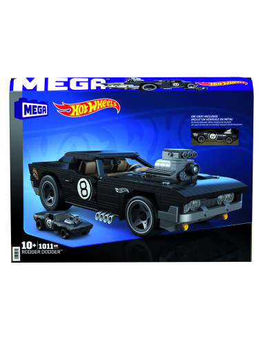 Figura mattel mega construx hot wheels coleccionistas rodger dodger