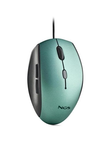 Raton ngs wired ergo silent mouse azul