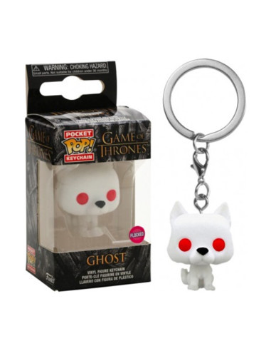 Funko pop keychain llavero juego de tronos fantasma terciopelo flocked edicion especial 45044