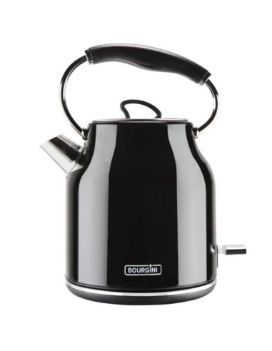 Hervidor de agua bourgini nostalgic water kettle deluxe negro 1.78l