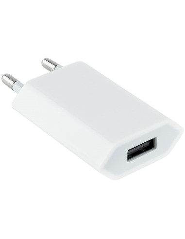 Mini cargador usb nanocable 10.10.2001 5v - 1a iphone blanco