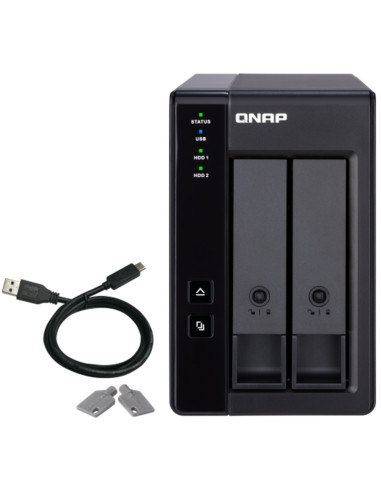 Caja de expansion de raid qnap tr - 002 usb 3.2 gen 2 2 bahias