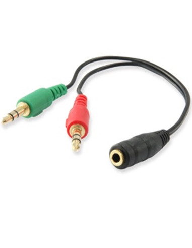 Cable audio equip jack 3.5mm hembra a 2 jack 3.5mm macho