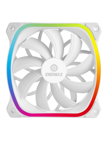 Ventilador gaming enermax squa rgb 120 mm blanco