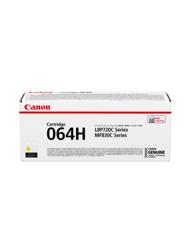 Cartucho toner canon 064h amarillo 10400 paginas