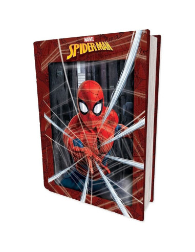 Puzzle libro lenticular prime 3d marvel spiderman 300 piezas