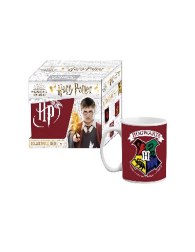 Taza gb eye ceramica harry potter hogwarts en caja regalo