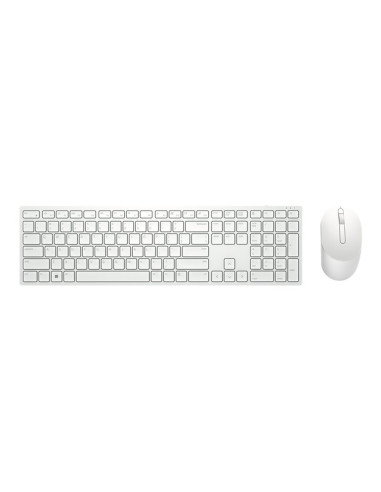 Kit teclado + mouse raton dell pro km5221w wireless inalambrico blanco