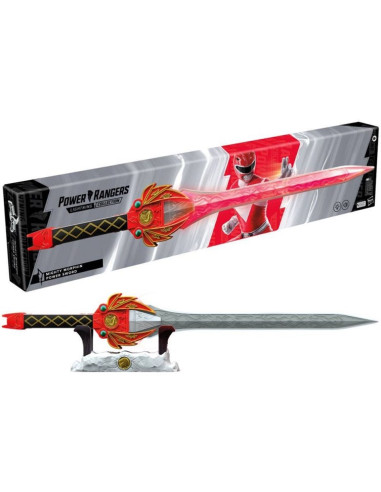 Replica hasbro espada poder ranger rojo replica escala 1:1 power rangers mighty morphin collection