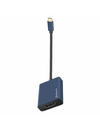 Adaptador logan silver ht usb tipo c a hdmi 4k azul marino