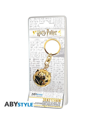 Llavero 3d abystyle harry potter snitch dorada