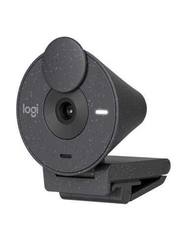 Webcam logitech brio 300 grafito full hd -  usb tipo c