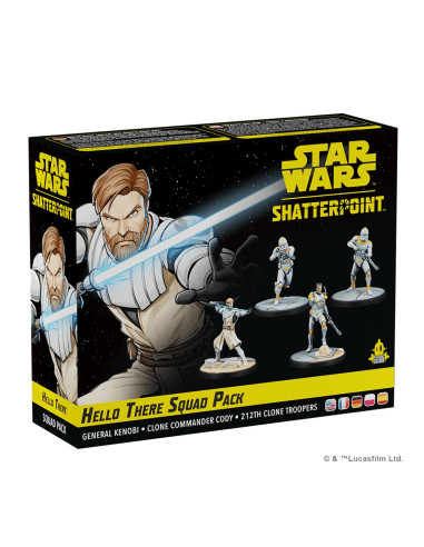 Juego de mesa star wars shatterpoint hello there general obi - wan kenobi squad pack