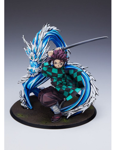 Estatua aniplex demon slayer kimetsu no yaiba tanjiro kamado 1 - 8 ver.19 cm