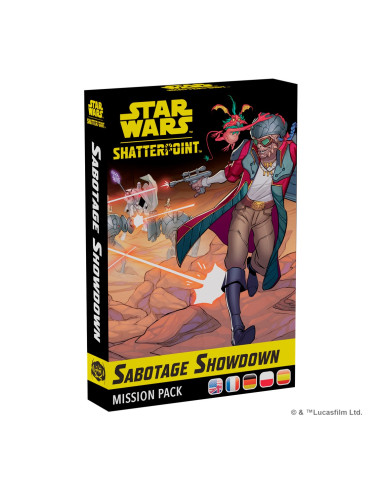 Juego de mesa star wars shatterpoint sabotage showdown mission pack edad recomendada 14 años