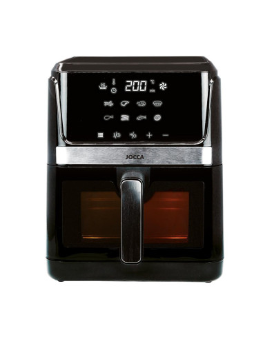 Freidora de aire sin aceite jocca digital con ventana 7l -  1600w modelo 2297