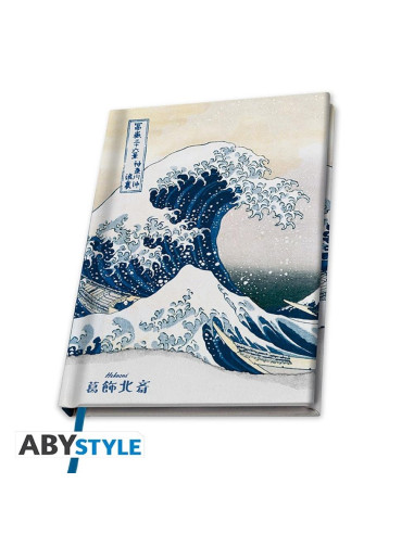 Cuaderno de notas a5 abystyle hokusai la gran ola