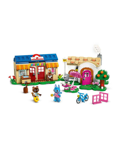 Lego animal crossing mininook y la casa de minina