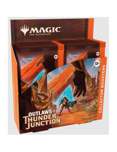 Juego de cartas magic the gathering outlaws of thunder junction caja de sobres coleccionista inglés