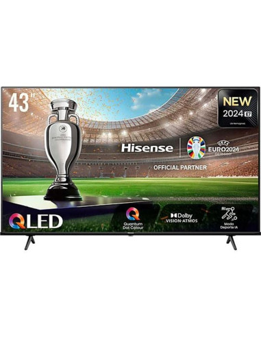 Tv hisense 43pulgadas qled 4k uhd -  43e7nq -  smart tv