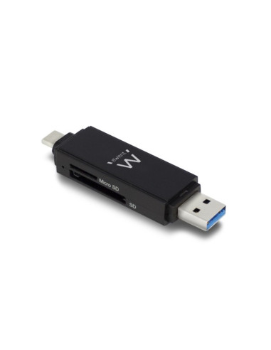 Lector de tarjetas compacto ewent usb 3.1 gen 1 tipo c - tipo a