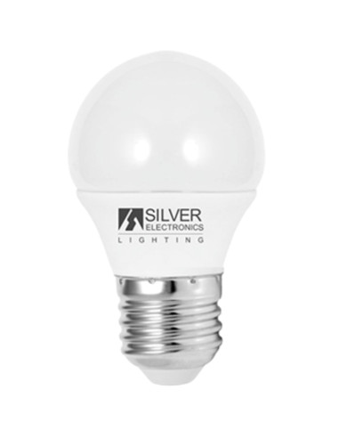 Bombilla led silver electronic eco esferica 5w35w -  e27 -  6000k -  399 lm -  180º -  luz fria -  a+