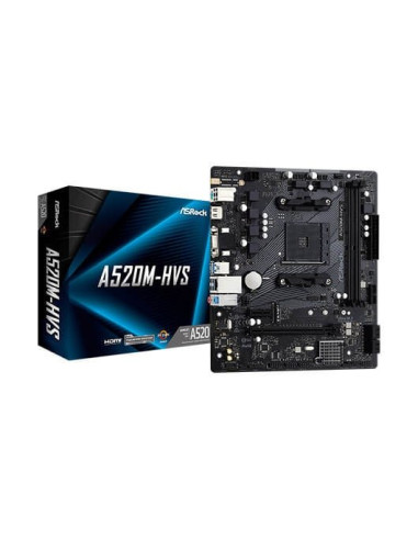 Placa base asrock am4 a520m - hvs m - atx 90 - mxbe60 - a0uayz