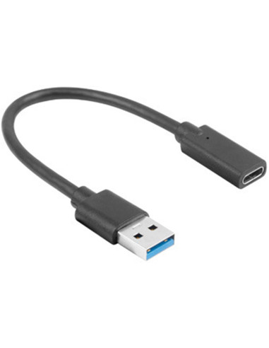 Adaptador lanberg usb 3.1 tipo c -  usb tipo - a 15cm