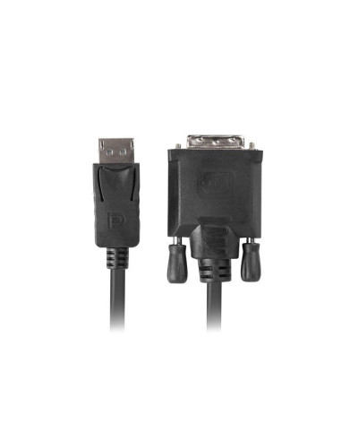 Cable displayport lanberg macho - dvi - d macho 24+1 1.8m negro