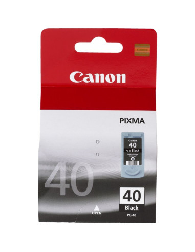 Cartucho tinta canon pg 40 negro 16ml pixma 1600 -  2200 -  2600 -  mp150 -  170 -  190 -  450 -  pg40