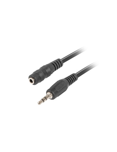 Cable estereo lanberg jack 3.5 mm macho - jack 3.5mm hembra 3m negro