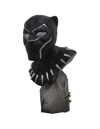 Figura diamond collection marvel comics busto black panther 1 - 2 escala