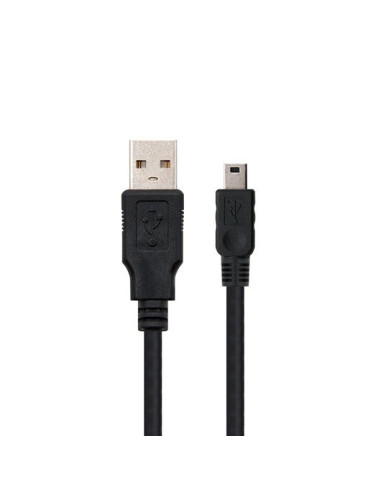 Cable nanocable usb (a) 2.0 a mini usb 5 pin 1m