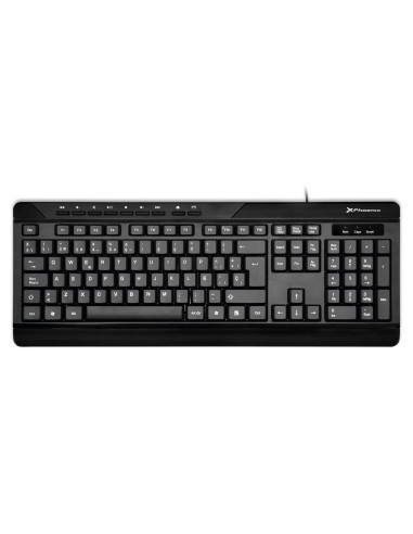 Teclado multimedia key light media español con cable usb qwerty