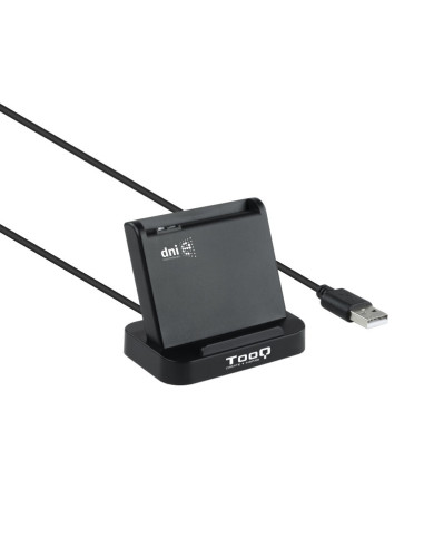 Lector de tarjetas externo tooq tqr - 220b dnie vision usb 2.0 negro