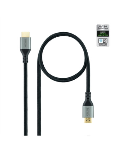 Cable hdmi 2.1 nanocable 1m -  macho - macho -  negro